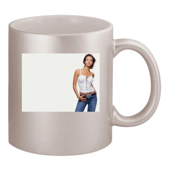 Jessica Alba 11oz Metallic Silver Mug