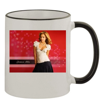 Jessica Alba 11oz Colored Rim & Handle Mug