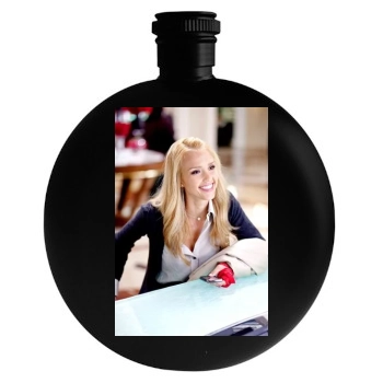 Jessica Alba Round Flask