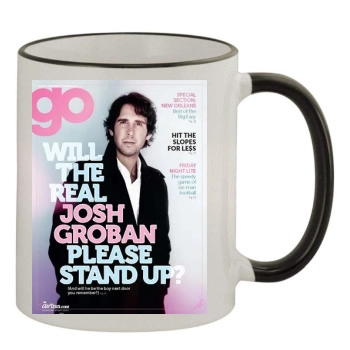 Josh Groban 11oz Colored Rim & Handle Mug