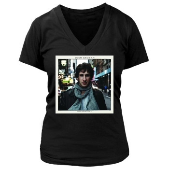 Josh Groban Women's Deep V-Neck TShirt