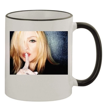 Madonna 11oz Colored Rim & Handle Mug