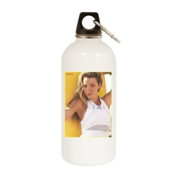 Blake Lively White Water Bottle With Carabiner