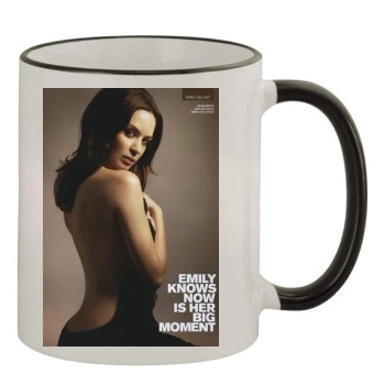 Emily Blunt 11oz Colored Rim & Handle Mug