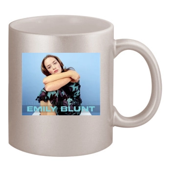 Emily Blunt 11oz Metallic Silver Mug