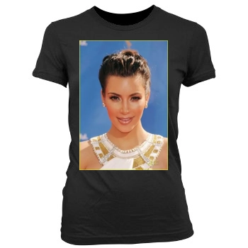 Emily Blunt Women's Junior Cut Crewneck T-Shirt