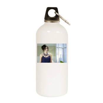 Emily Blunt White Water Bottle With Carabiner