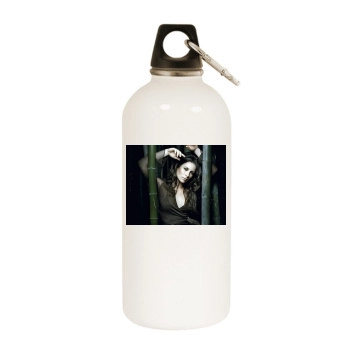 Evangeline Lilly White Water Bottle With Carabiner