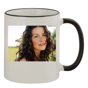 Evangeline Lilly 11oz Colored Rim & Handle Mug