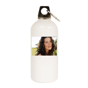 Evangeline Lilly White Water Bottle With Carabiner