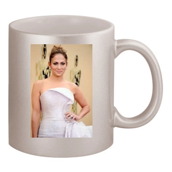 Jennifer Lopez 11oz Metallic Silver Mug