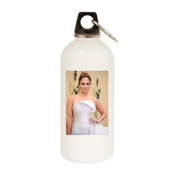 Jennifer Lopez White Water Bottle With Carabiner