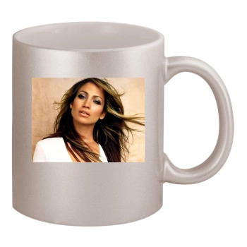 Jennifer Lopez 11oz Metallic Silver Mug