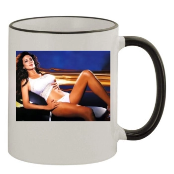 Catherine Bell 11oz Colored Rim & Handle Mug