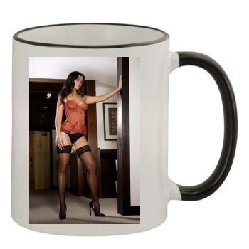 Jennifer Metcalfe 11oz Colored Rim & Handle Mug