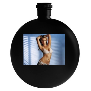 Katherine Heigl Round Flask