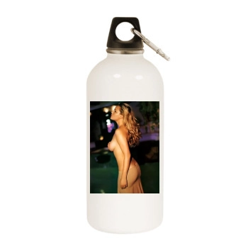 Katherine Heigl White Water Bottle With Carabiner