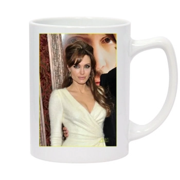 Angelina Jolie 14oz White Statesman Mug