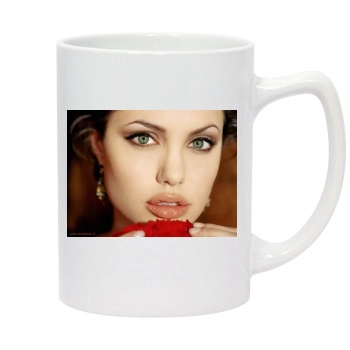 Angelina Jolie 14oz White Statesman Mug