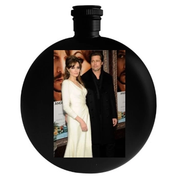 Angelina Jolie Round Flask