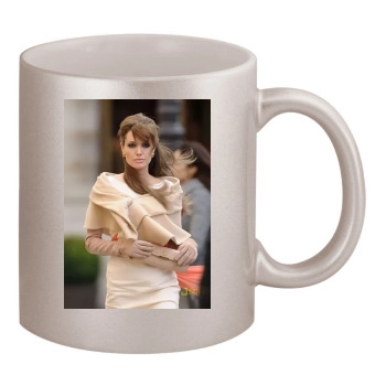 Angelina Jolie 11oz Metallic Silver Mug