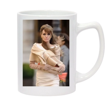 Angelina Jolie 14oz White Statesman Mug