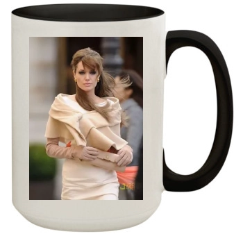 Angelina Jolie 15oz Colored Inner & Handle Mug