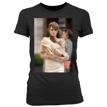 Angelina Jolie Women's Junior Cut Crewneck T-Shirt