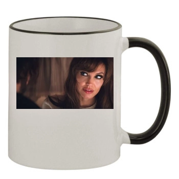 Angelina Jolie 11oz Colored Rim & Handle Mug