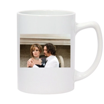 Angelina Jolie 14oz White Statesman Mug