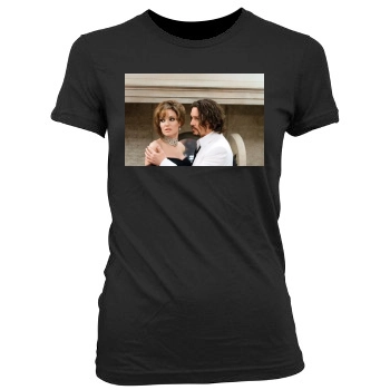 Angelina Jolie Women's Junior Cut Crewneck T-Shirt