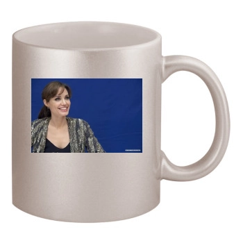 Angelina Jolie 11oz Metallic Silver Mug