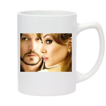 Angelina Jolie 14oz White Statesman Mug