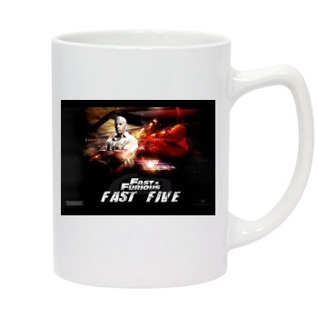 Fast Five 14oz White Statesman Mug