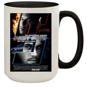 Fast Five 15oz Colored Inner & Handle Mug