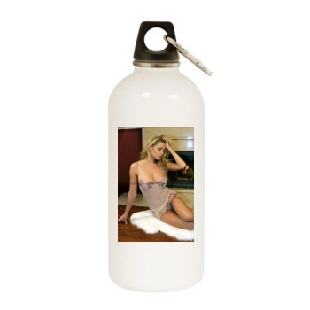 Zdenka Podkapova White Water Bottle With Carabiner