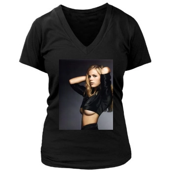 Brooklyn Decker Women's Deep V-Neck TShirt