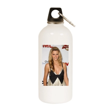 Brooklyn Decker White Water Bottle With Carabiner