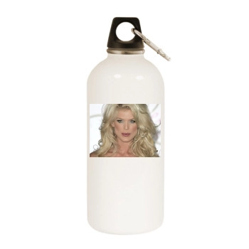 Victoria Silvstedt White Water Bottle With Carabiner