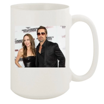 Brad Pitt 15oz White Mug