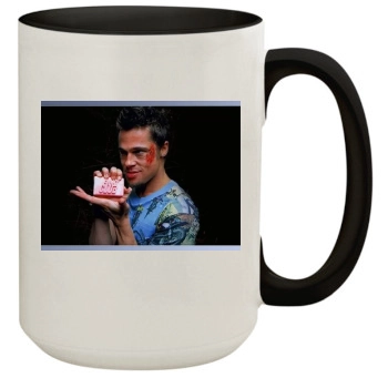 Brad Pitt 15oz Colored Inner & Handle Mug