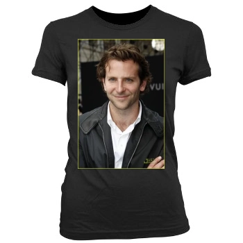 Bradley Cooper Women's Junior Cut Crewneck T-Shirt