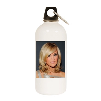 Carrie Underwood White Water Bottle With Carabiner