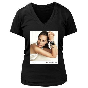 Christy Turlington Women's Deep V-Neck TShirt