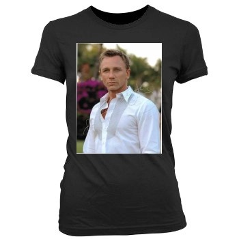 Daniel Craig Women's Junior Cut Crewneck T-Shirt