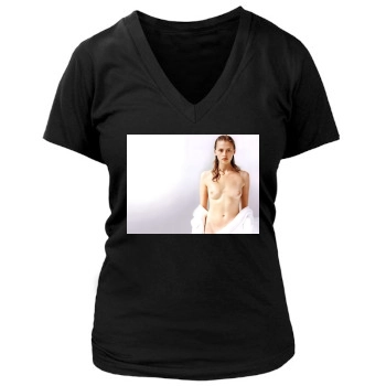 Estella Warren Women's Deep V-Neck TShirt