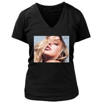 Estella Warren Women's Deep V-Neck TShirt