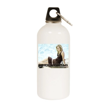 Heidi Montag White Water Bottle With Carabiner