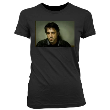 Javier Bardem Women's Junior Cut Crewneck T-Shirt