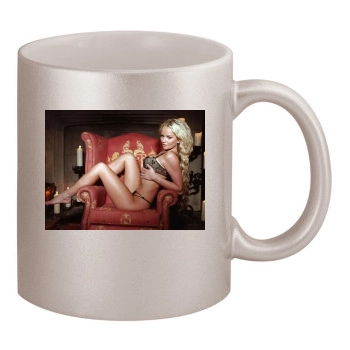 Jennifer Ellison 11oz Metallic Silver Mug